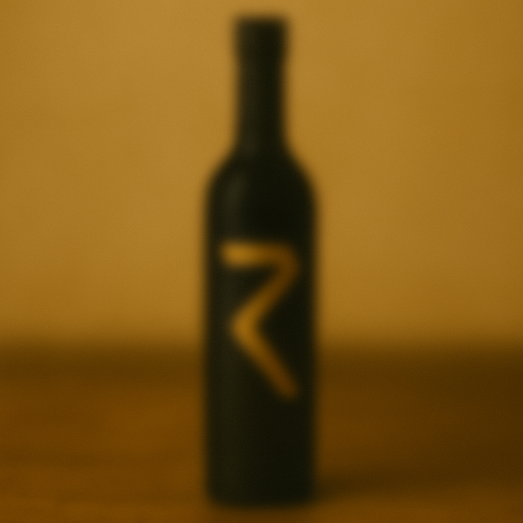 Botella negra difuminada de edición especial de aceite de oliva virgen extra premium