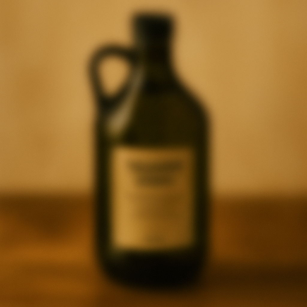 Silueta difuminada de garrafa de aceite de oliva de 2 litros